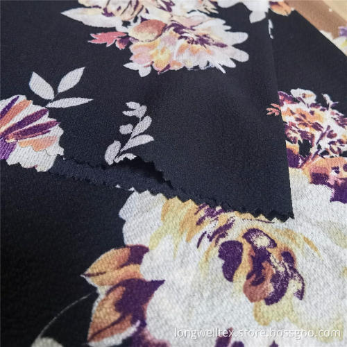 Lightweight Blurred Pattern 100% Polyester Chiffon Fabric